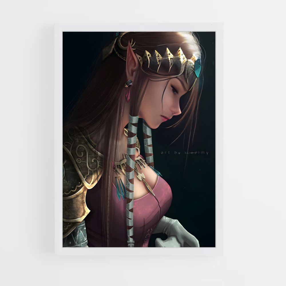 Poster Princesse de Hyrule – affiche Zelda (vue 3)